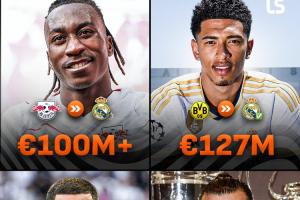 隊史第4貴！皇馬1億歐報價迪奧曼德，僅低於貝林、阿紮爾、貝爾