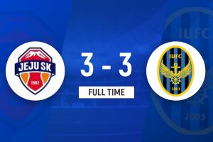 K聯賽：進球大戰！濟州SK3-3戰平仁川聯！