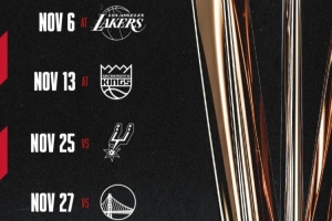 開拓者NBA杯賽程：11月7&14日客戰湖人&國王 26&28日主場打刺&勇